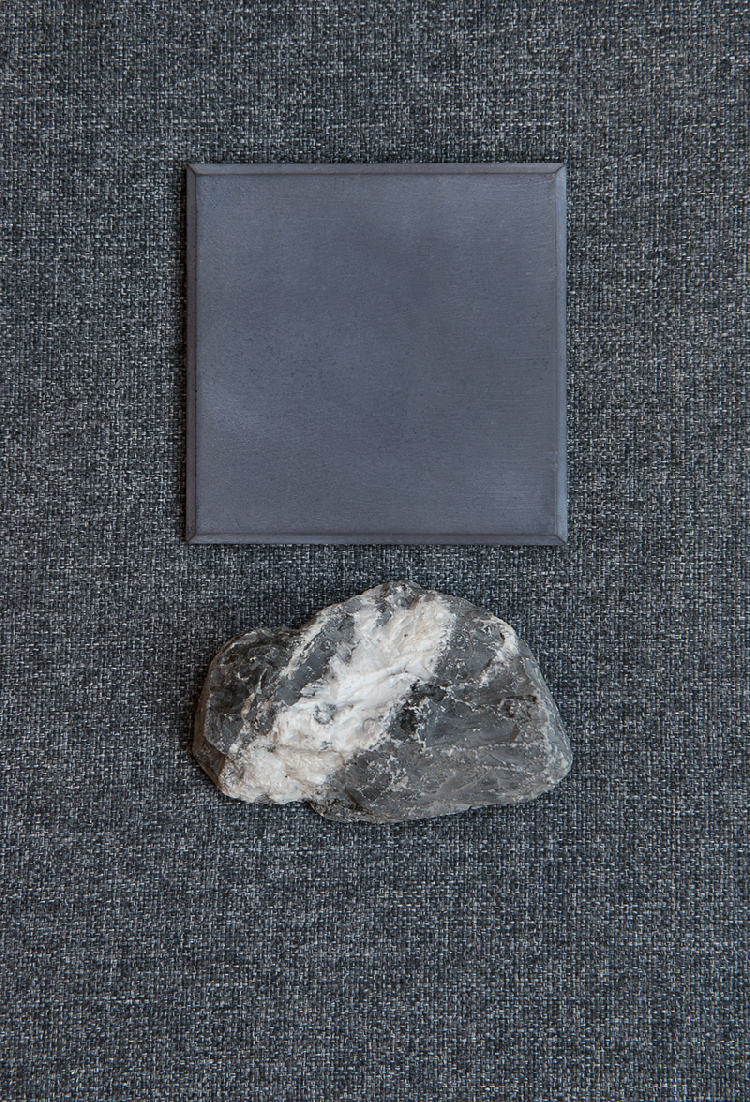 Natural black concrete