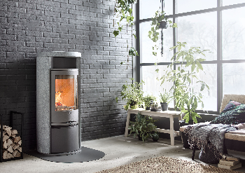 Contura 620T gris - Porte en fonte avec porte en acier
