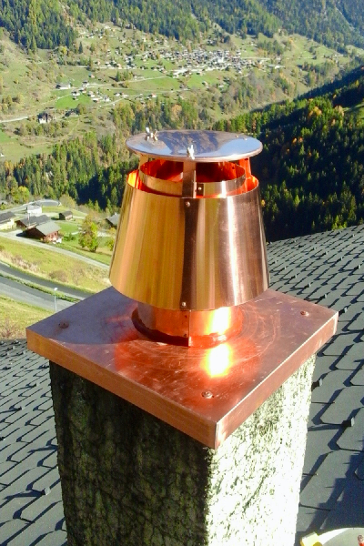 Tubing with copper cover and cape