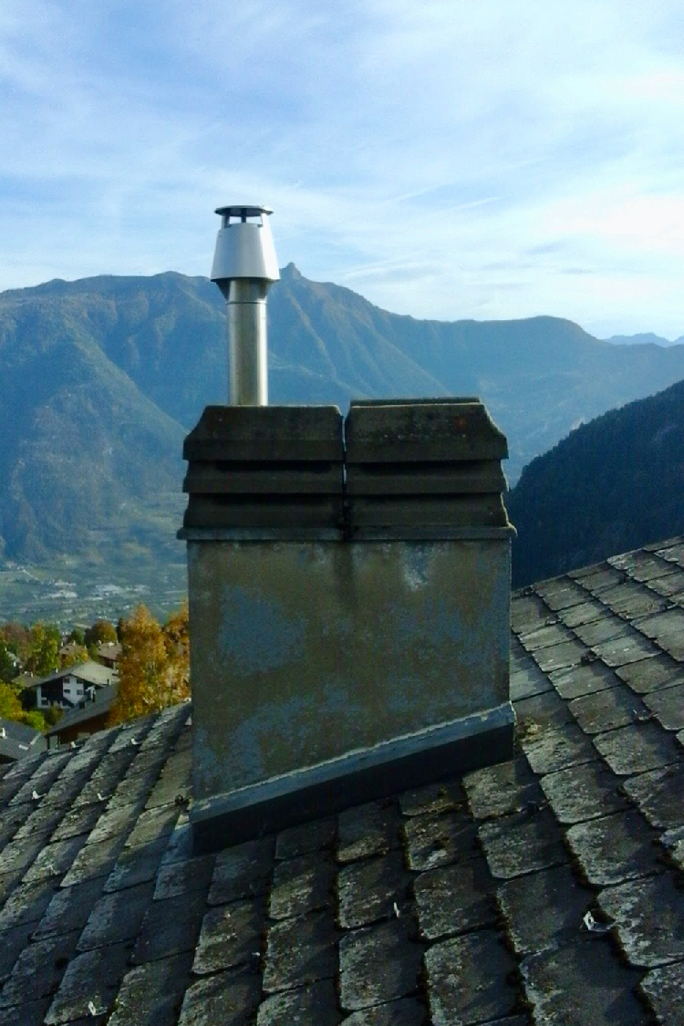 Lining of a double sleeve without cover with stainless steel cape