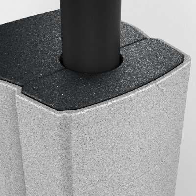 The T-LINE flue can be connected to the top of the chimney or ...