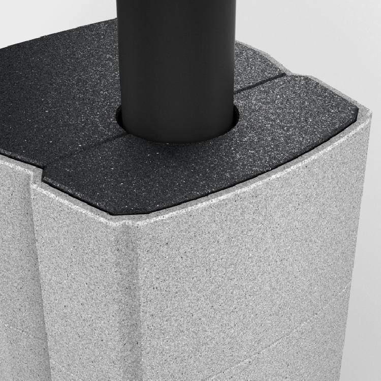 El conducto de humos de la T-LINE puede ser conectado tanto en la parte superior como en la inferior del conducto ...