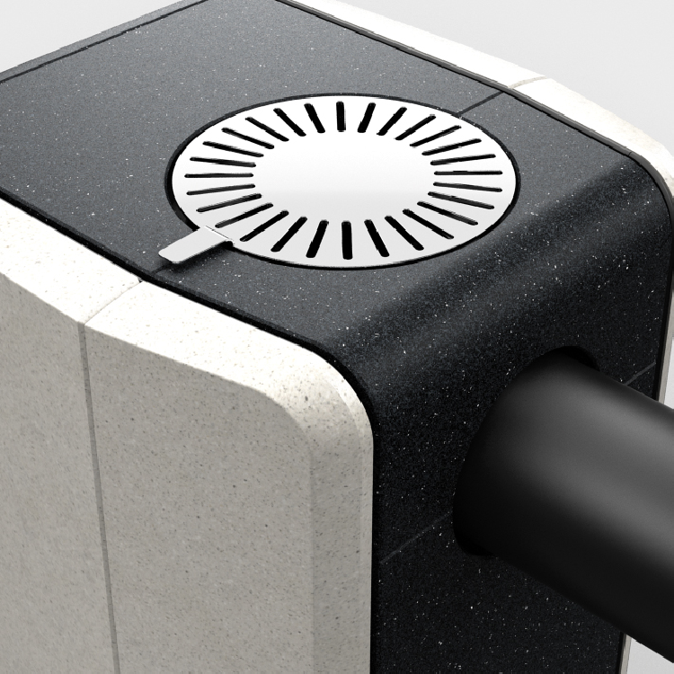 Met de DUO-convectiemodule biedt de T-NEO de keuze tussen ondersteuning door convectie of zuivere stralingswarmte.