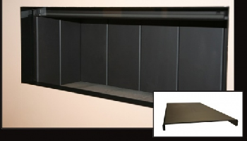 Interior em aço preto