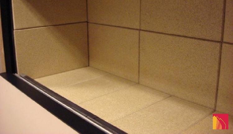 Refractory brick interior