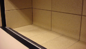 Refractory brick interior