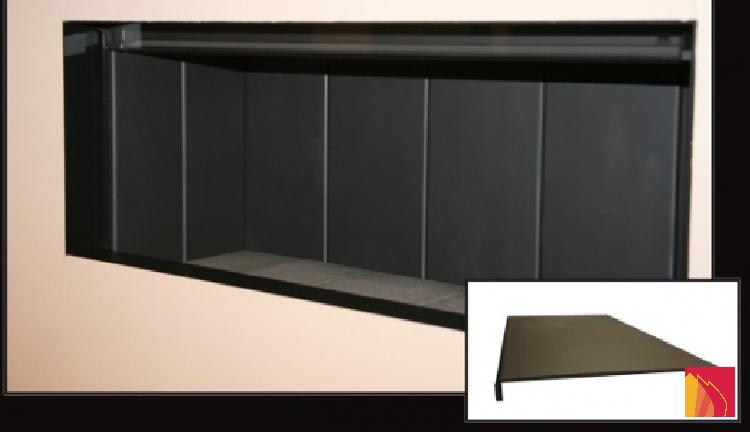 Black steel interior