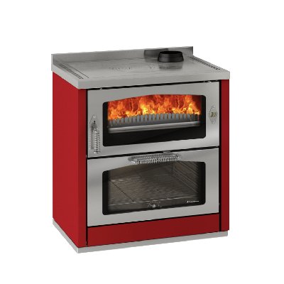 Cocina de gama Domino D8 Maxi rojo