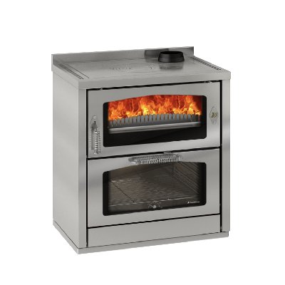 Cocina Domino D8 Maxi de acero inoxidable