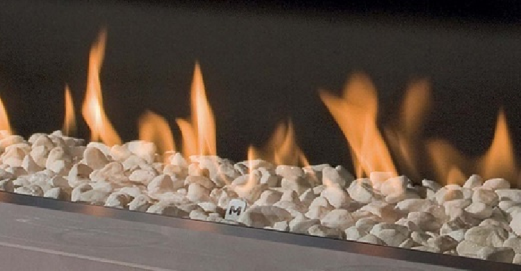 El interior de acero negro