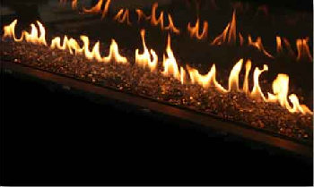 Decoración de la chimenea: zafiro