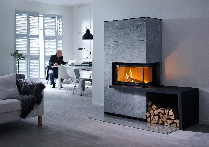 Contura i41T avec tablette et banc noir