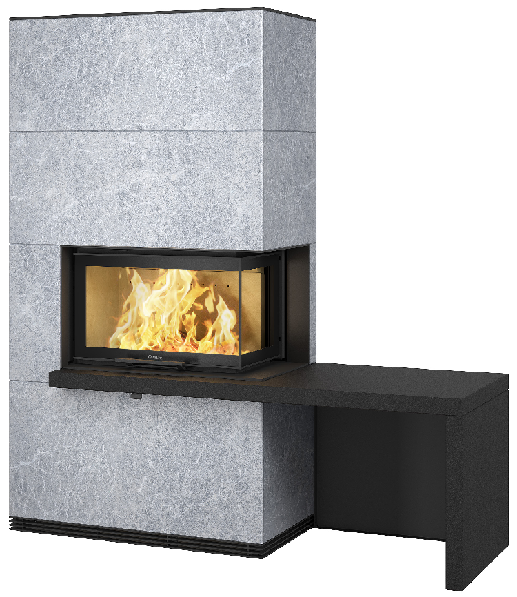 Contura i41T com prateleira e banco em preto