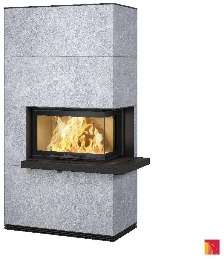 Contura i41T with black shelf