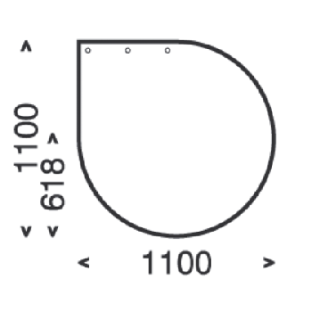 Dimension of the floor plate