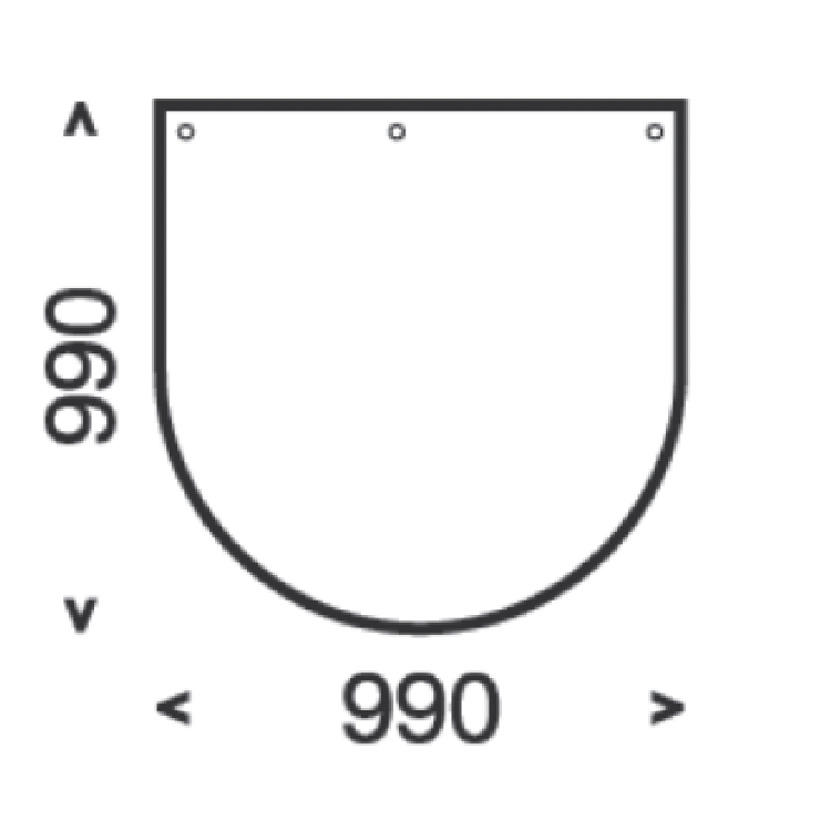 Dimension of the floor plate