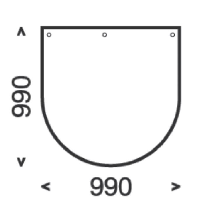 Dimension of the floor plate