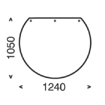 Dimensioni della piastra del pavimento