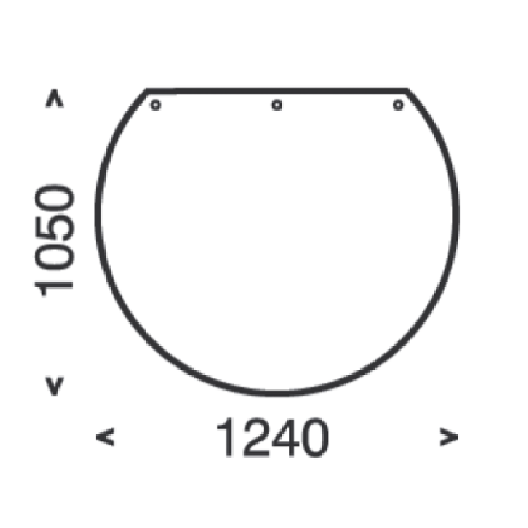 Dimensioni della piastra del pavimento