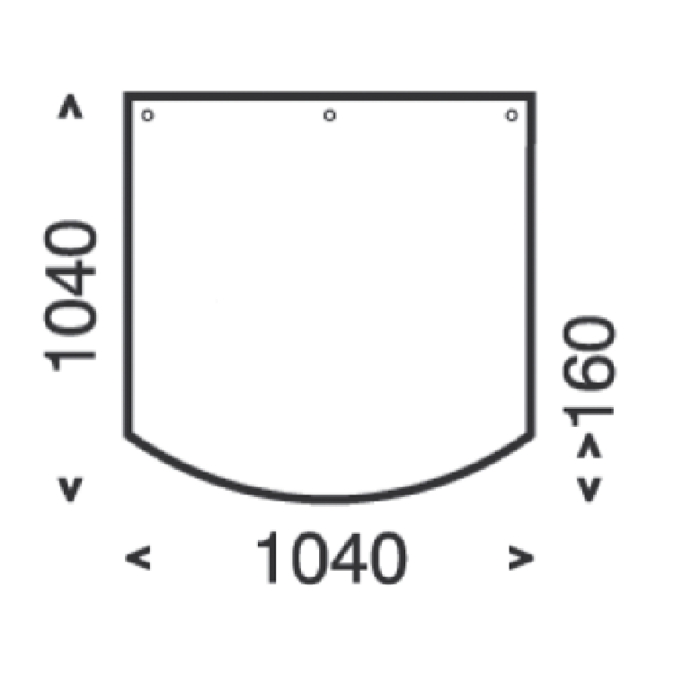 Dimensioni della piastra del pavimento