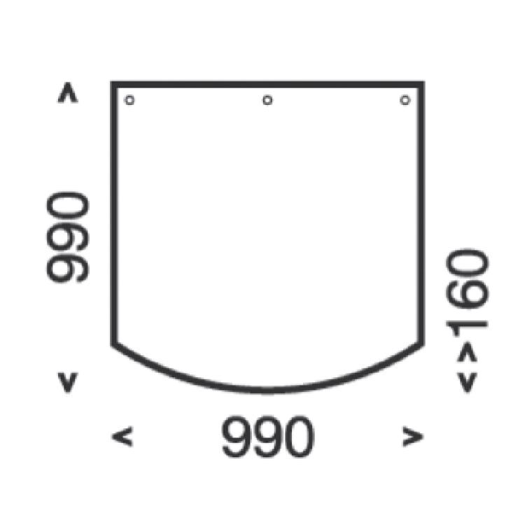 Dimension of the floor plate