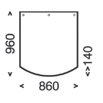 Dimension of the floor plate