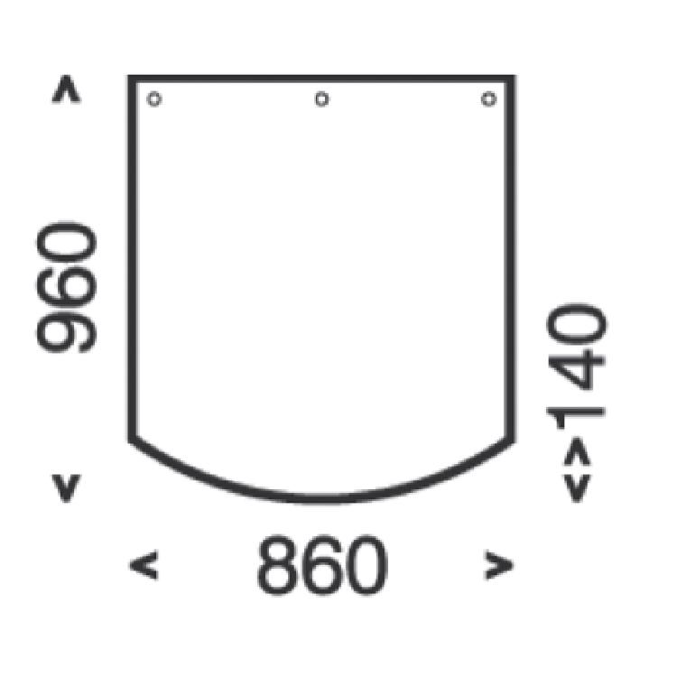 Dimension of the floor plate