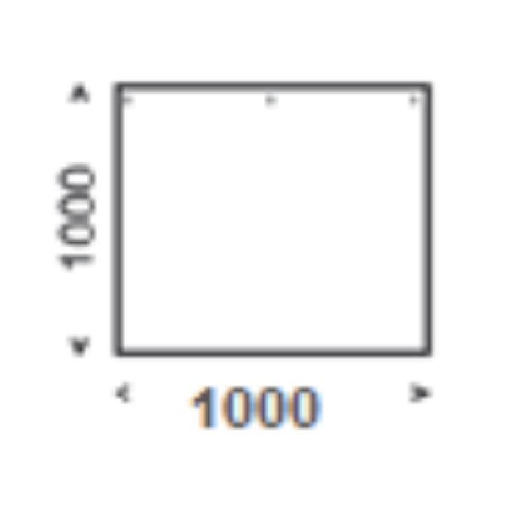Dimension of the floor plate
