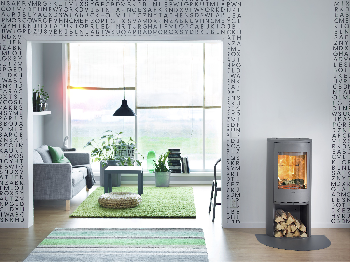 Contura 510 grijs - Gietijzeren deur, gietijzeren bovenblad