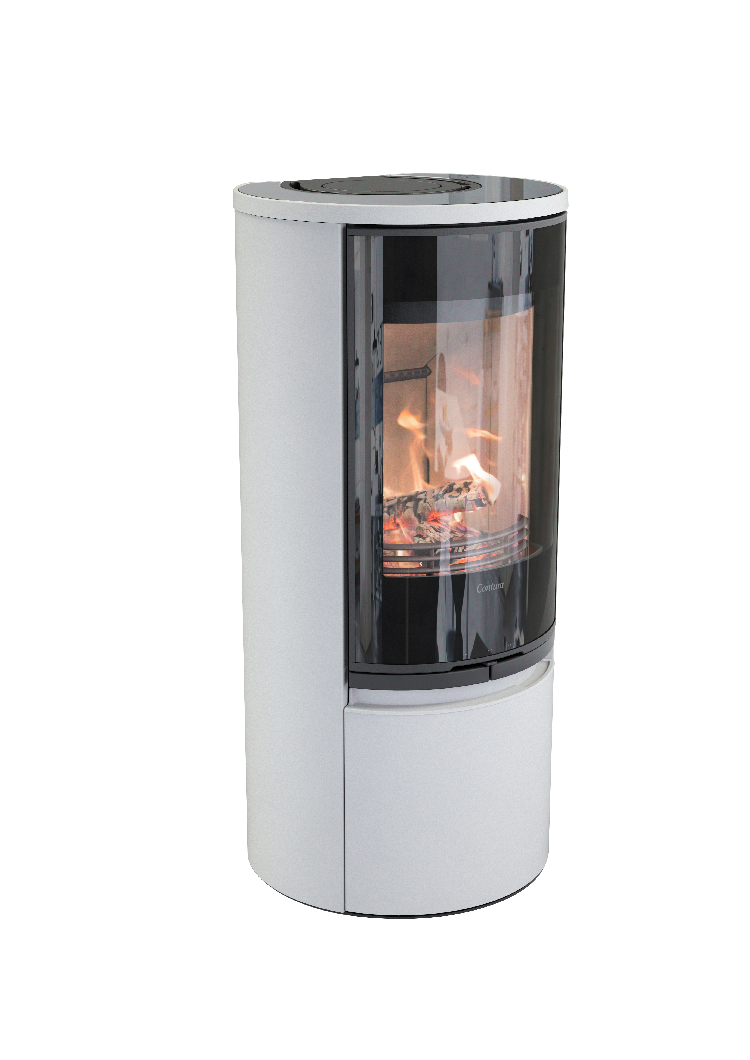 Contura 510 wit - Glazen deur, glazen blad