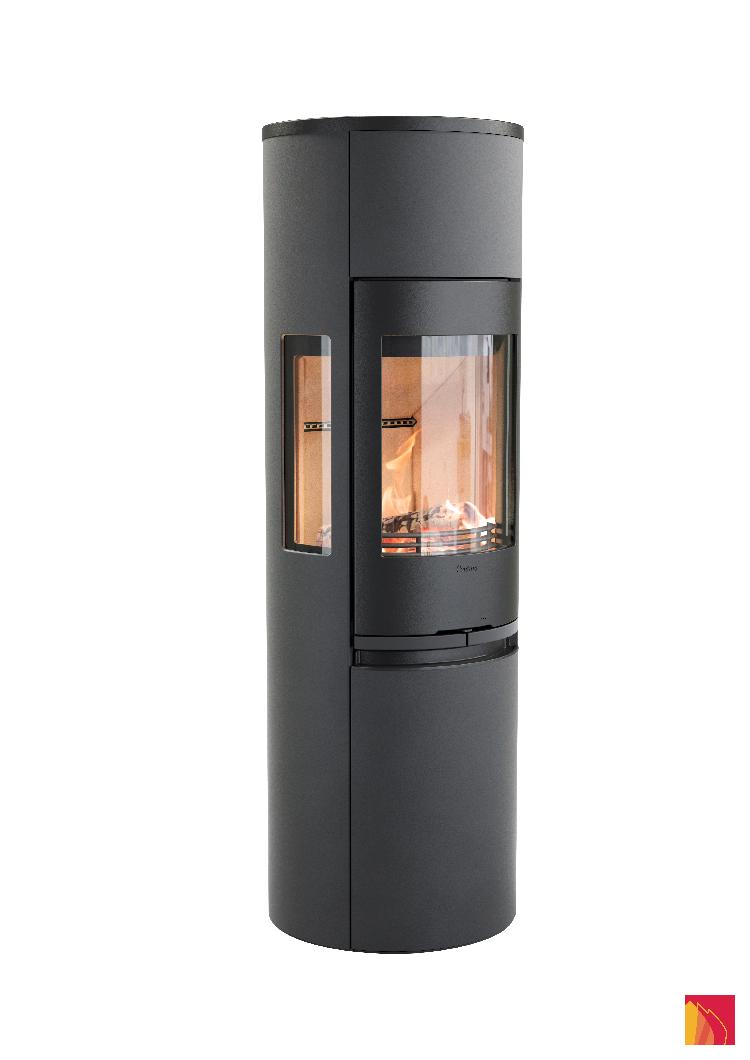 Contura 596 black - Cast iron door, cast iron tray