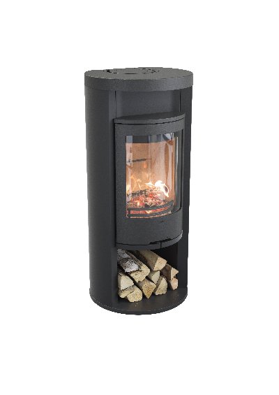 Contura 620 noir - Porte en fonte, plaque supérieure en aluminium laqué