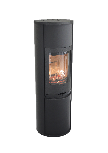 Contura 690 black - Cast iron door, lacquered aluminium top plate