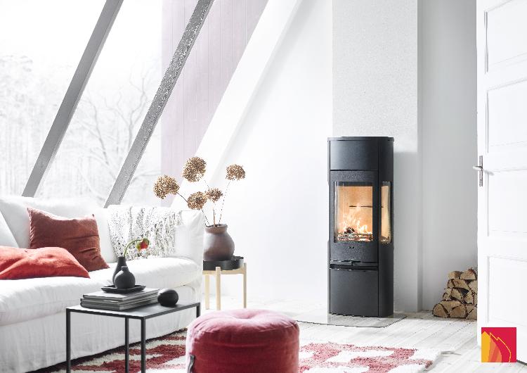 Contura 896 black - Cast iron door, lacquered aluminium top plate