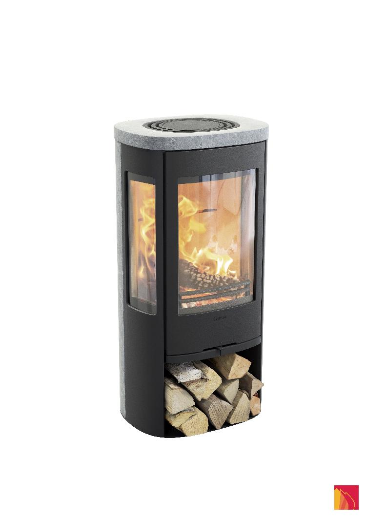 Contura 856 black - Cast iron door