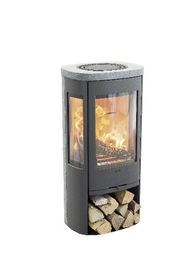 Contura 856 gris - Porte en fonte