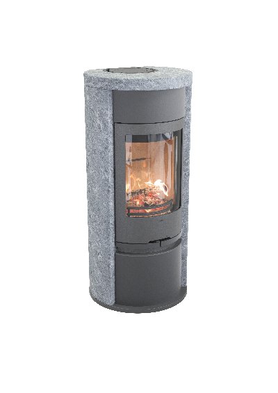 Contura 620T gris - Porte en fonte avec porte en acier
