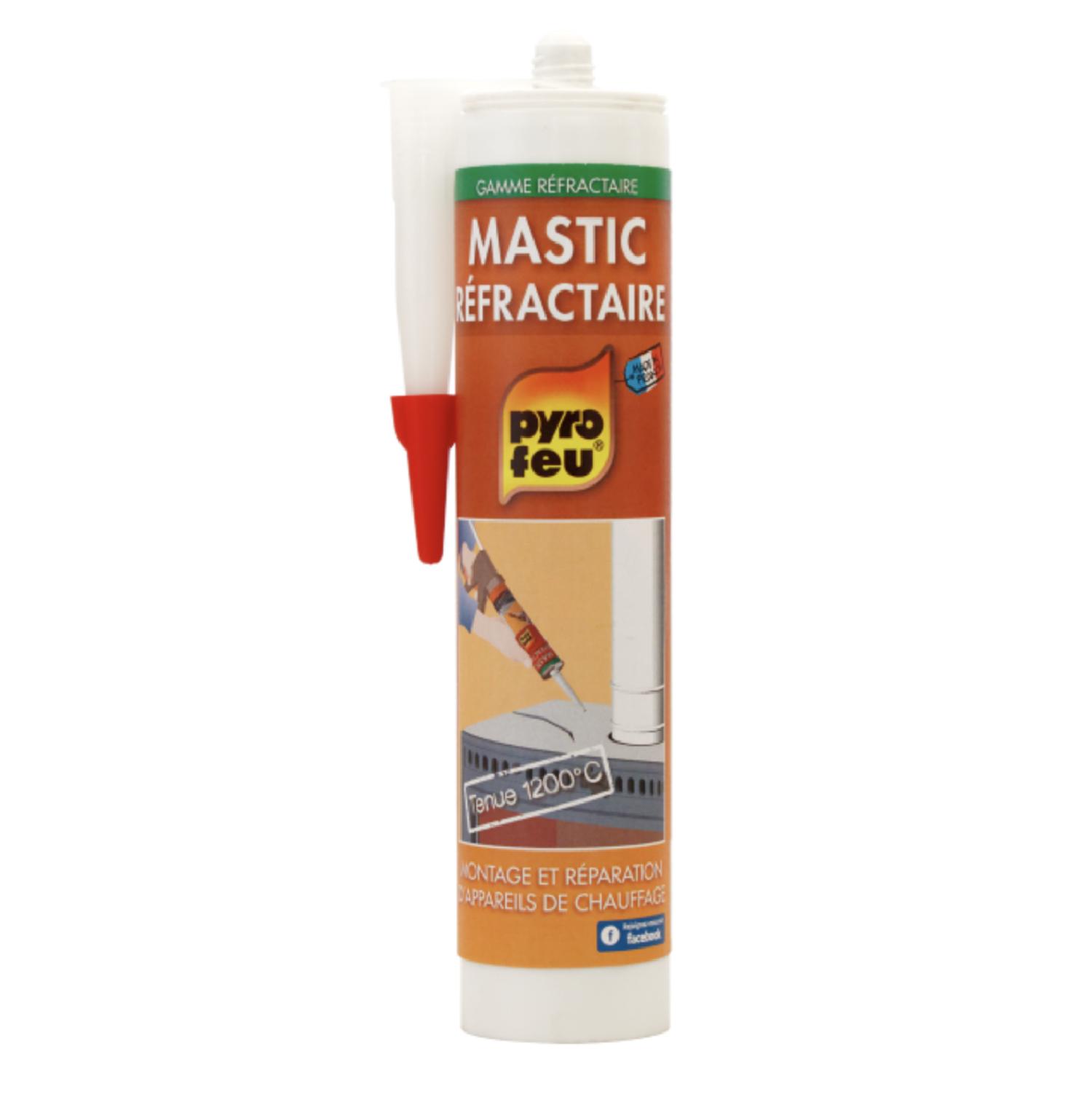 Mastic réfractaire MASSO - pour cheminée - 300ml - 06569 - Espace