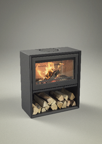 Contura 310 schwarz mit Gusstür