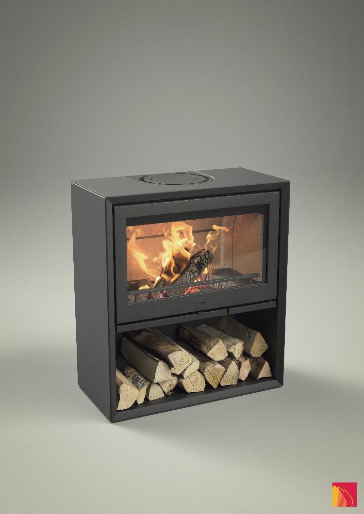 Contura 310 black with cast iron door