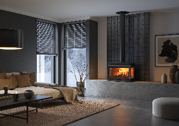 Jotul F 620 LB on bench seat