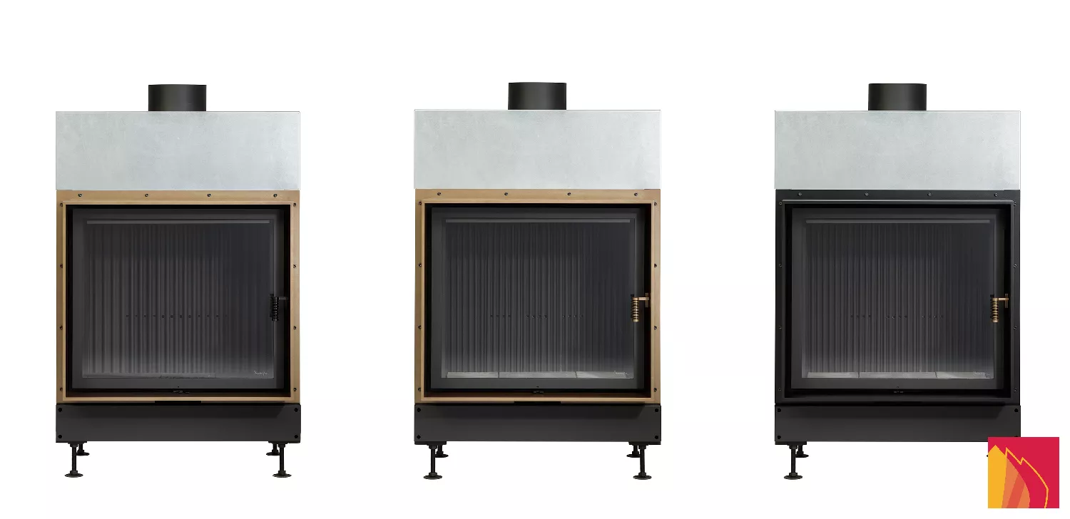 Metalfire Metalfire OPTIMUM 900-60 1S - Wood burning fireplace - Frontale