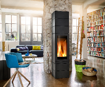 Poêle à bois Skantherm Elements 400 front