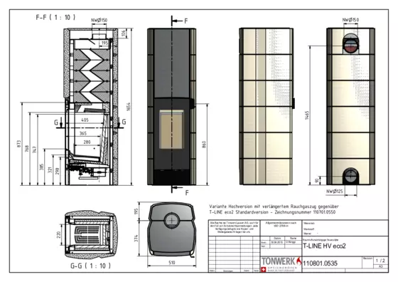 Dimensions raised version
