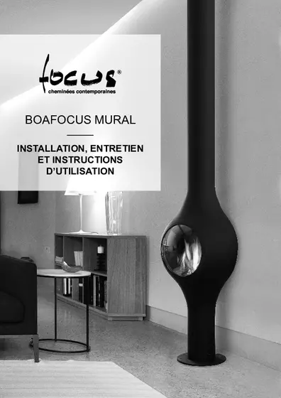Notice d’installation, d’entretien et d’utilisation Boafocus version murale
