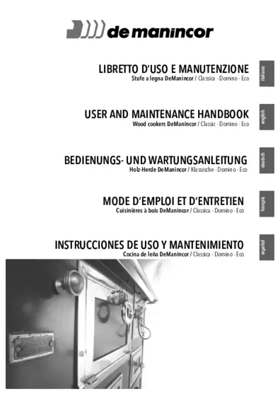 Instructions for Use and Maintenance