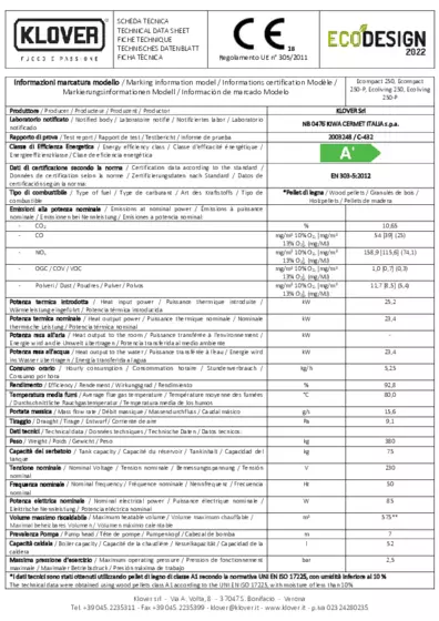 Technical data