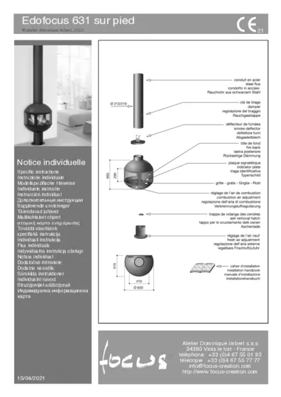 Datenblatt Edofocus 631 Vertikalstart auf Stativ
