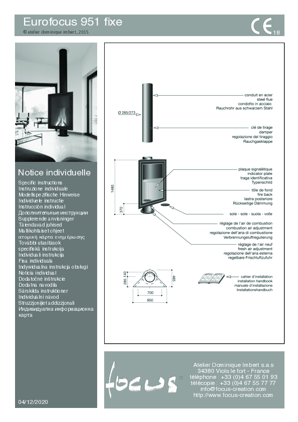 Fiche technique Eurofocus 951 fixe