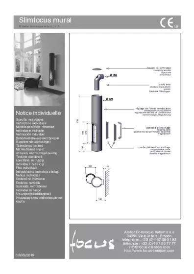 Technisches Datenblatt Slimfocus Wandmontage
